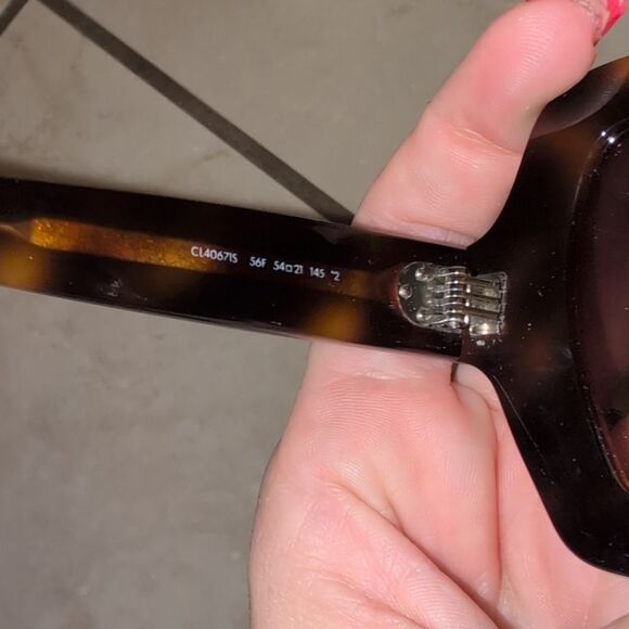 Rare Céline CL4067IS Wayfarer Sunglasses Rhinestone Brown Tortoiseshell main image 12